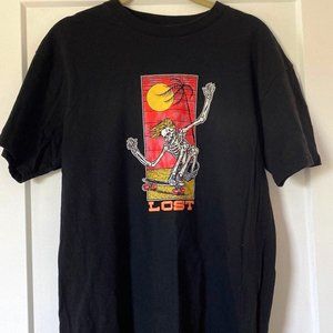 Lost T-Shirt | Size Medium | Hang Ten | Skeleton skateborder | Skate | Zombie